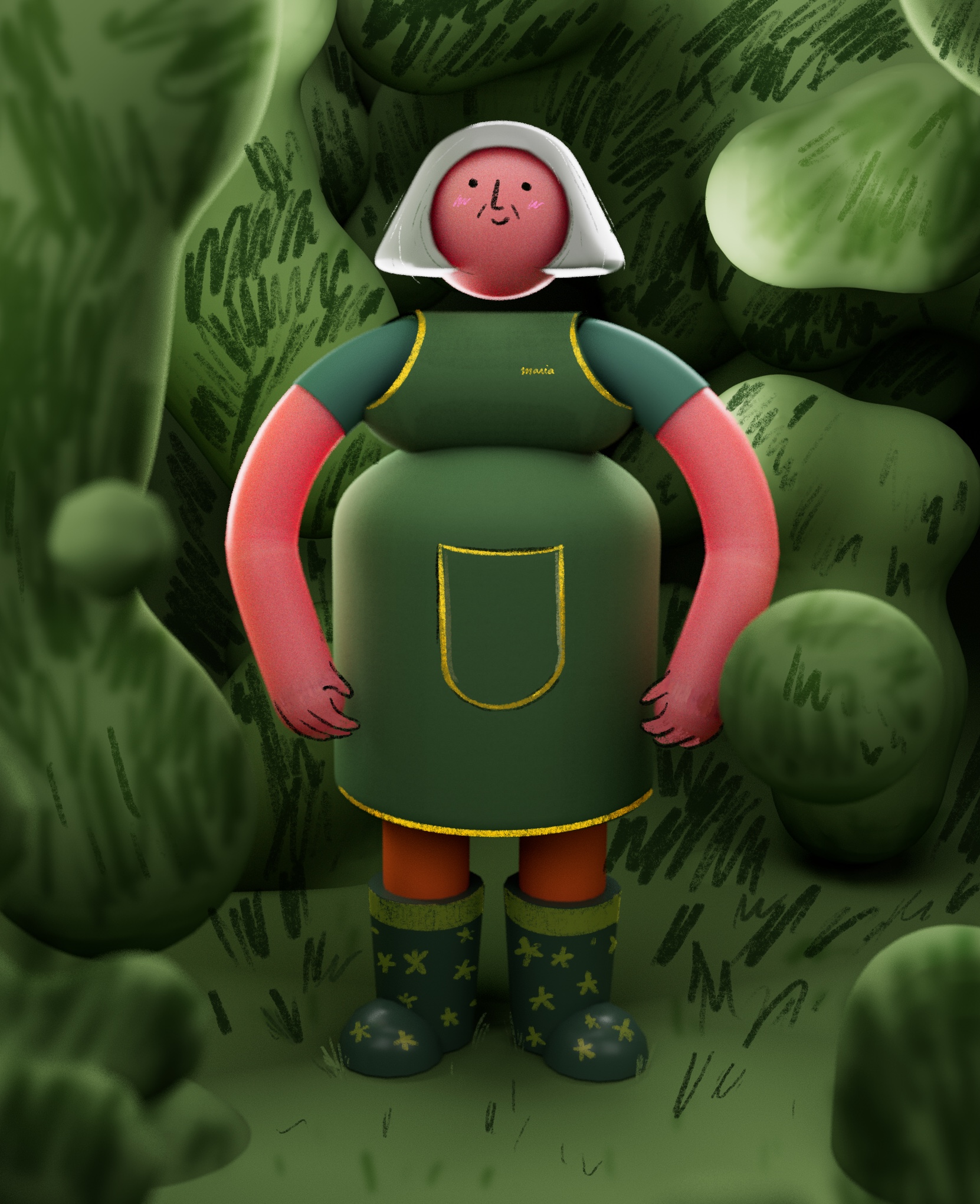 Character Design. Stylized illustration. Cute character. Illustration Portugal. Illustração porto, portugal. Animation. Motion Design. Mascotes. Design de mascote. 3D render. Cinema4D illustration