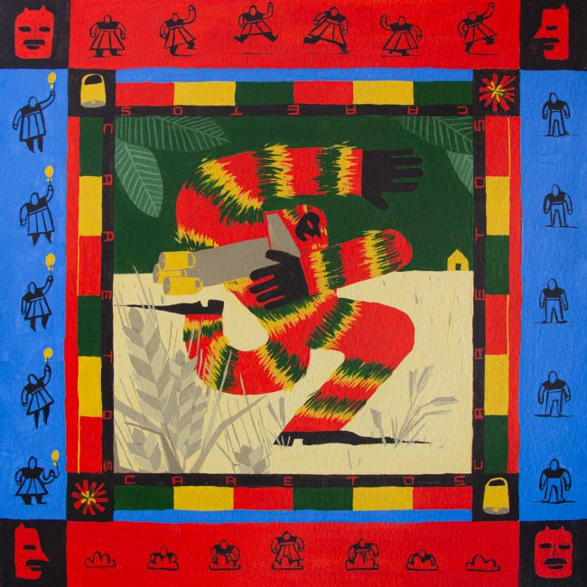 Geometric. Stylized illustration. Illustration Portugal. Illustração porto, portugal. Gouache. Guache. Painting. Portuguese culture. Trás-os-Montes. Vinhais. Montesinho. Cultura portuguesa. Weird characters