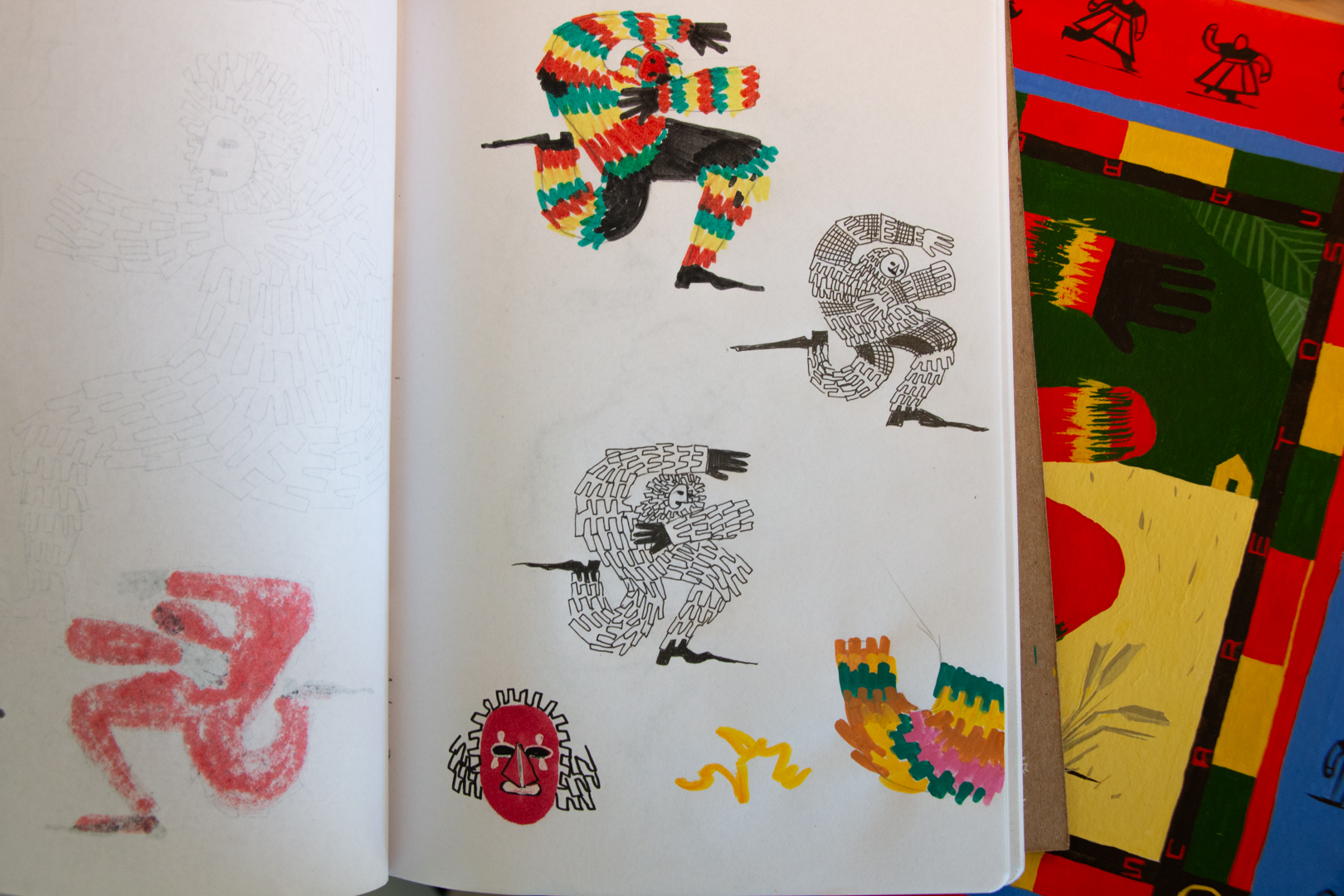 Geometric. Stylized illustration. Illustration Portugal. Illustração porto, portugal. Gouache. Guache. Painting.