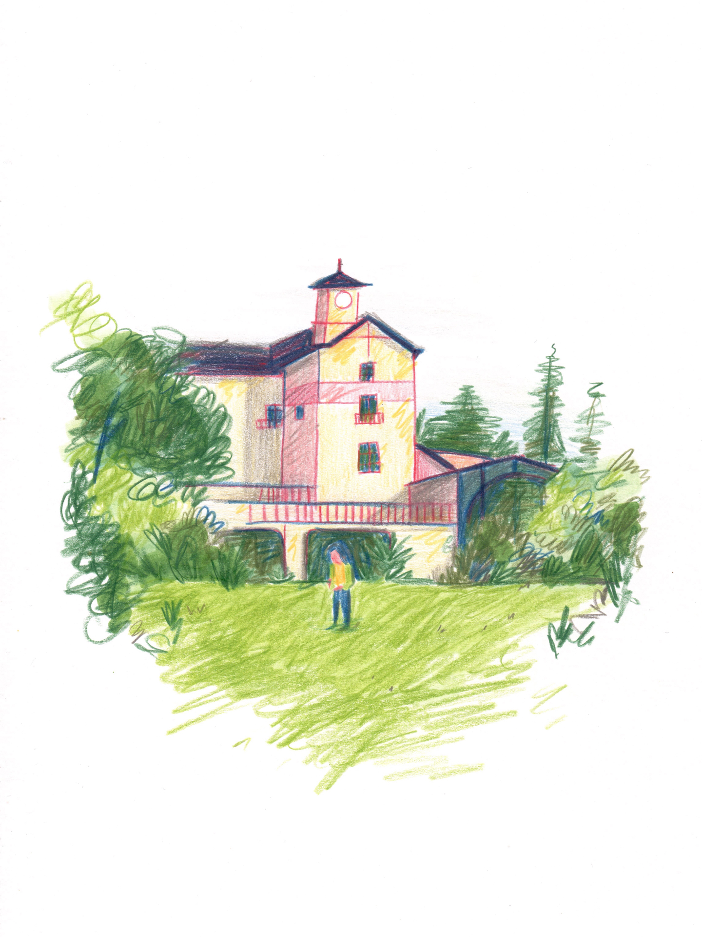 Editorial illustration. Handmade illustration in colored pencils. Hobbies. Stylized illustration. Illustration Portugal. Illustração porto, portugal.