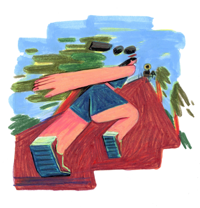 Editorial illustration. Handmade illustration in colored pencils. Hobbies. Geometric. Stylized illustration. Illustration Portugal. Illustração porto, portugal. Sports