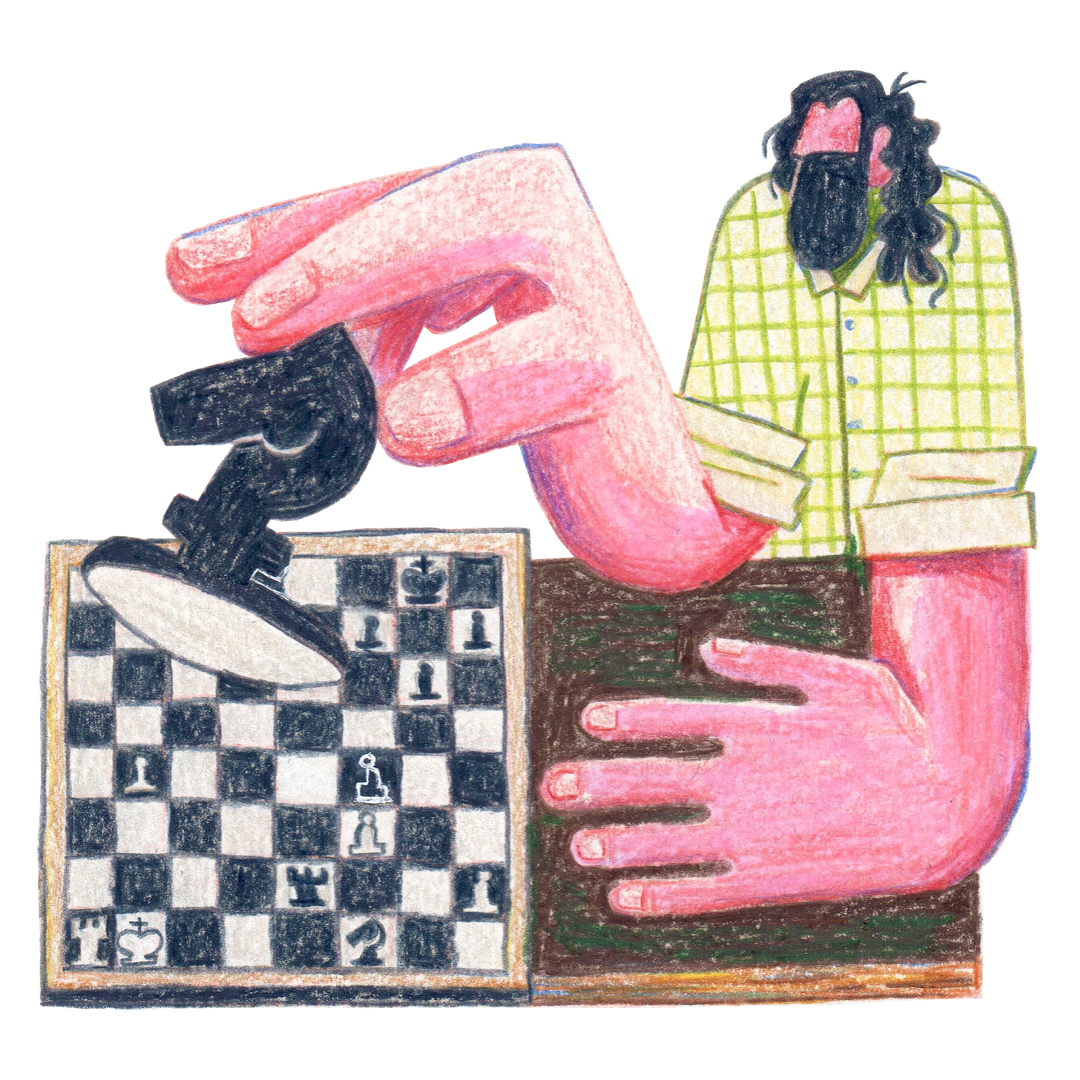 Editorial illustration. Handmade illustration in colored pencils. Hobbies. Geometric. Stylized illustration. Illustration Portugal. Illustração porto, portugal.