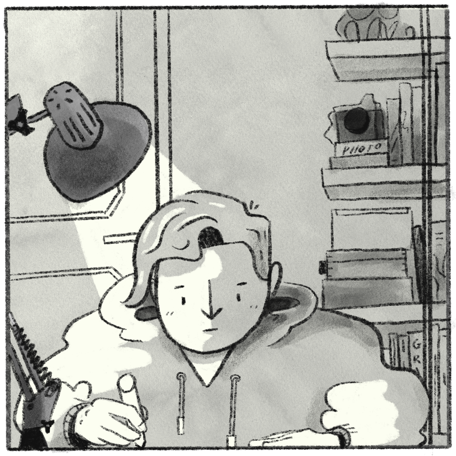 Mini comic about overthinking and social masking