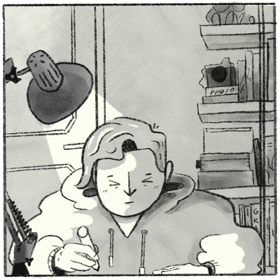 Mini comic about overthinking and social masking