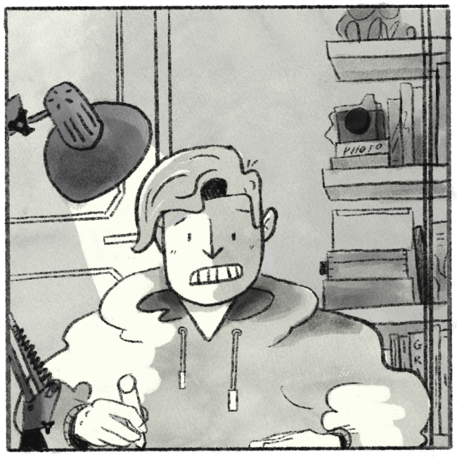 Mini comic about overthinking and social masking