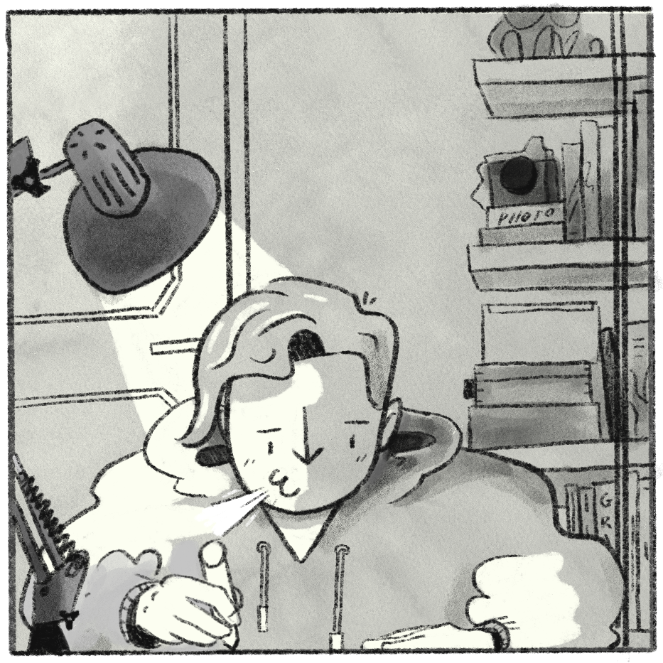 Mini comic about overthinking and social masking