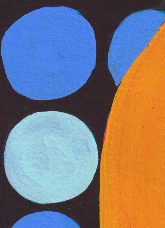 Book Cover for "A Pale blue dot" by Carl Sagan. Hand painted abstract illustration