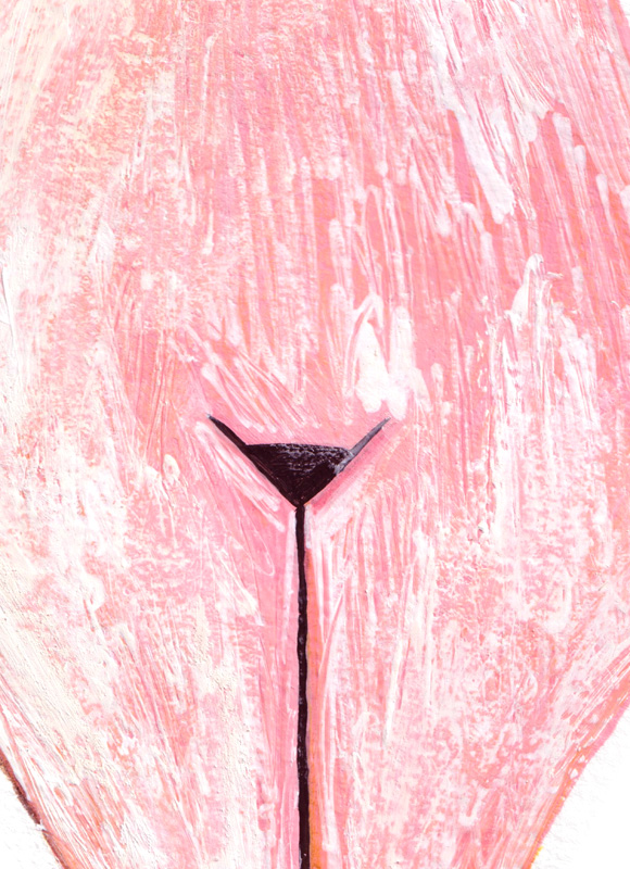 Book cover illustration for Virginia Woolf's book "A room of one's own" a viual metaphor for women writers.