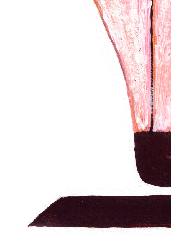 Book cover illustration for Virginia Woolf's book "A room of one's own" a viual metaphor for women writers.