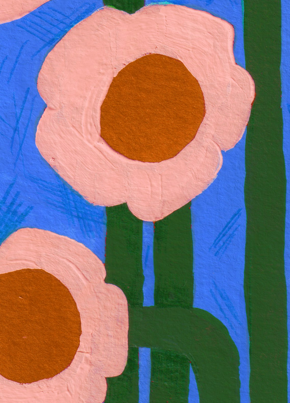 Book cover illustration for Virginia Woolf's book "Mrs Dalloway"