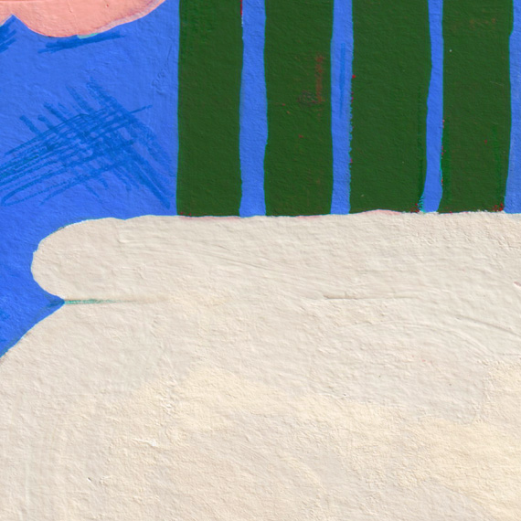 Book cover illustration for Virginia Woolf's book "Mrs Dalloway"