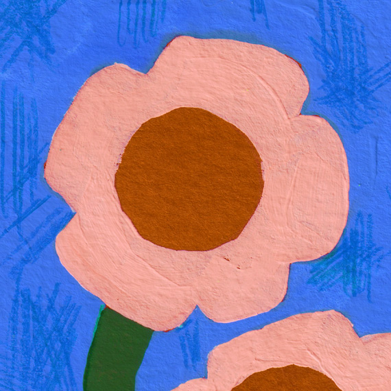 Book cover illustration for Virginia Woolf's book "Mrs Dalloway"