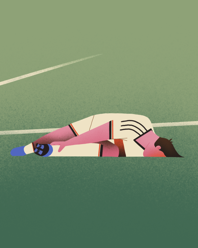 German player dramatic injury at the FIFA world cup. Football. Soccer.