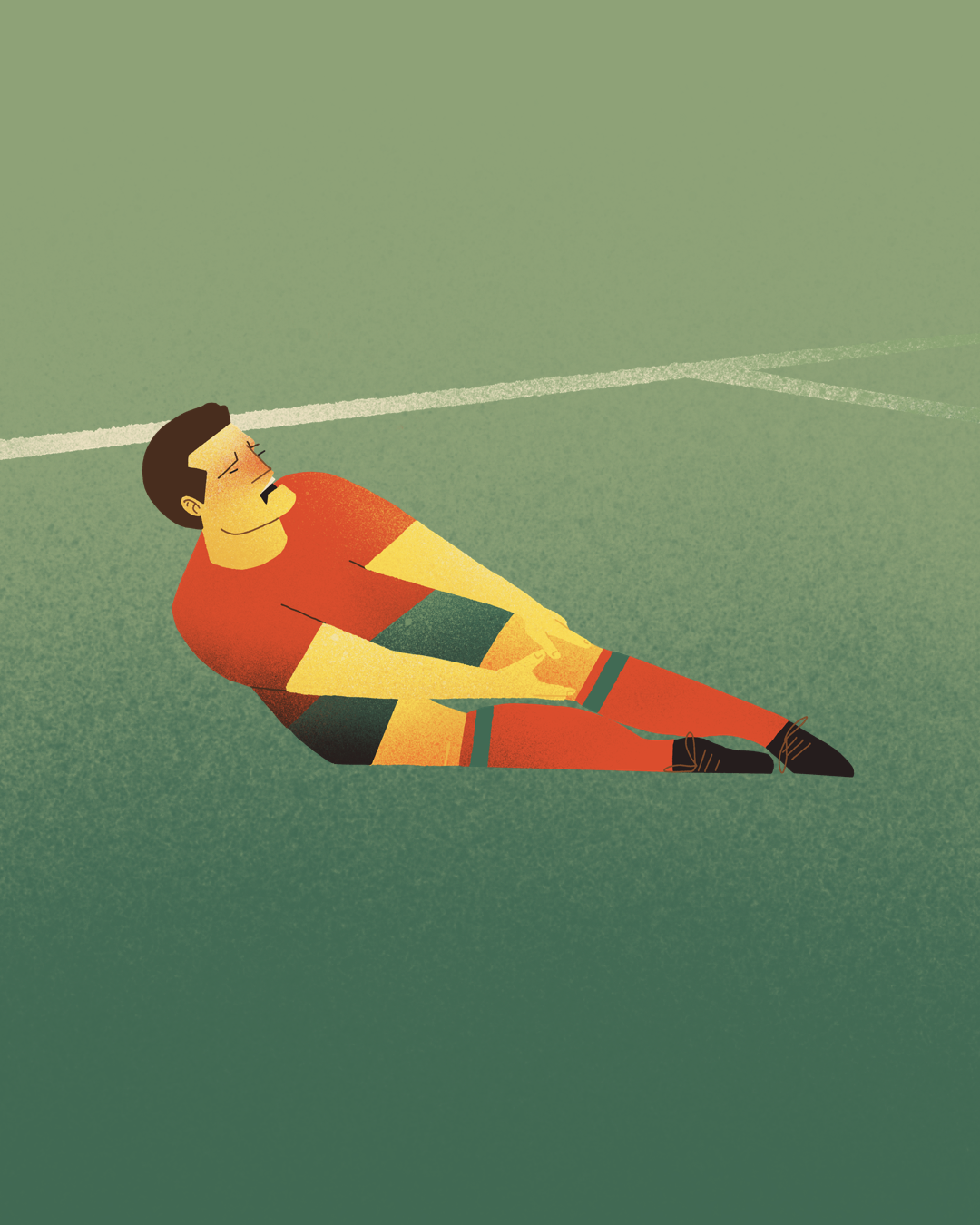 Portuguese player dramatic injury at the FIFA world cup. Football. Soccer.